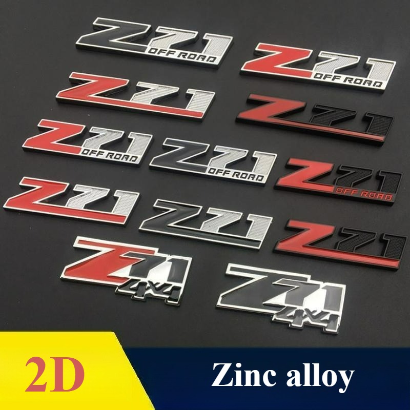Car Accessories Sticker - Stiker Huruf Logam 2D Modifikasi Berkualitas