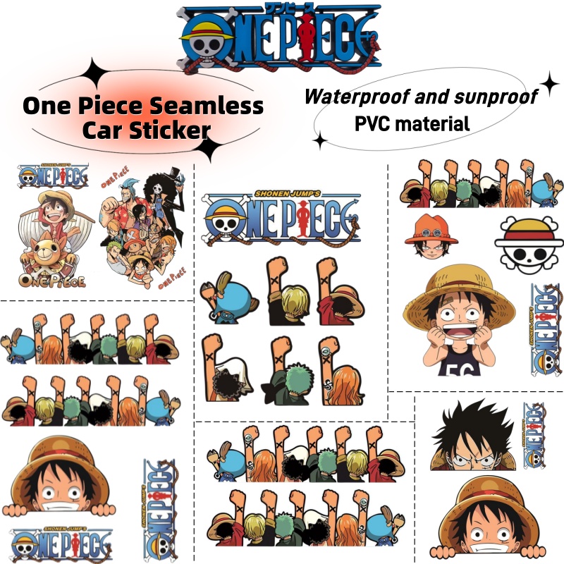Car Accessories Sticker - Stiker mobil listrik One Piece, dekorasi