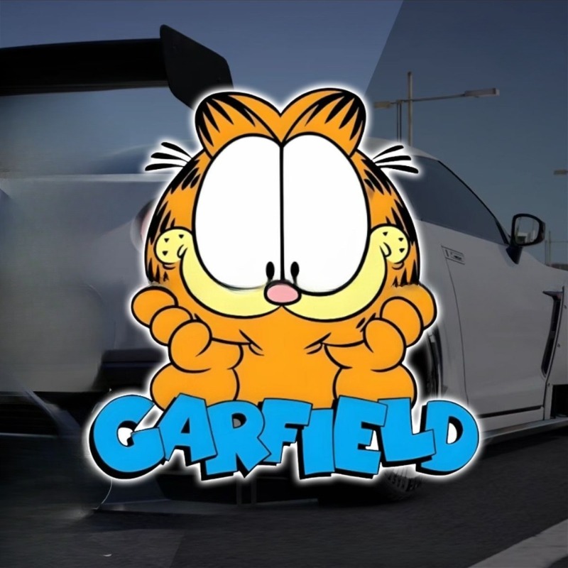 Stiker mobil Garfield kartun k - Car Accessories Sticker ulasan dan harga