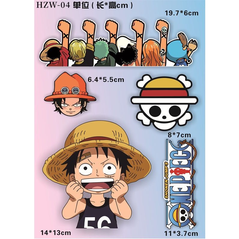 Stiker mobil listrik One Piece - Car Accessories Sticker ulasan dan harga