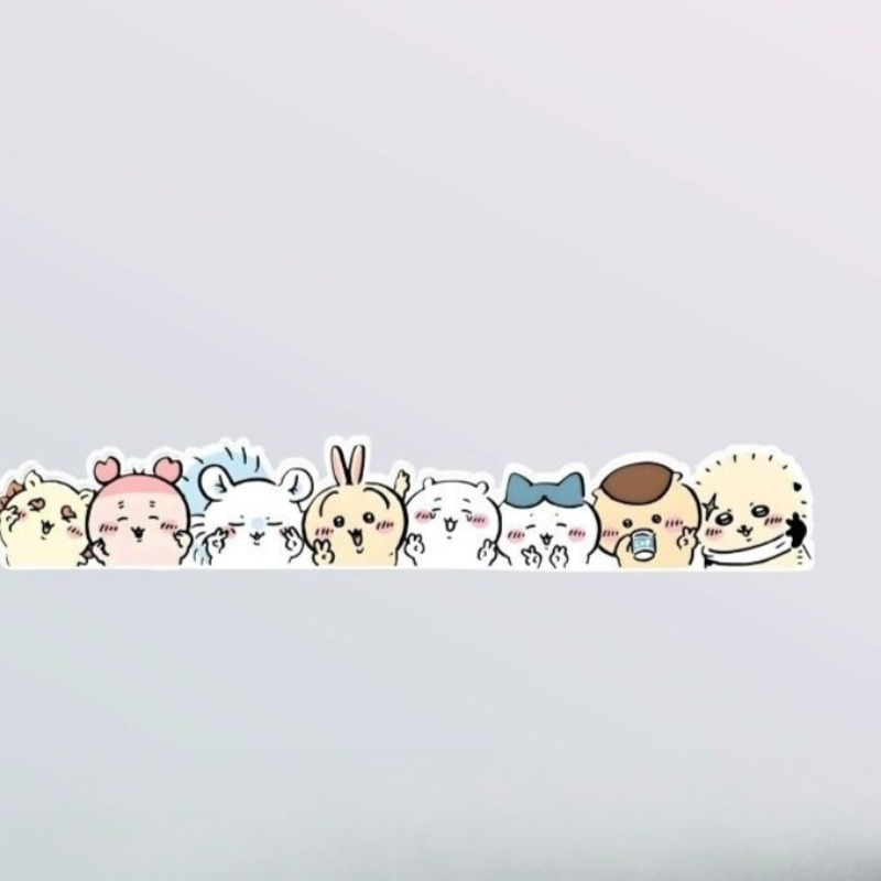 Stiker Statis Kartun Chiikawa  - Car Accessories Girly ulasan dan harga