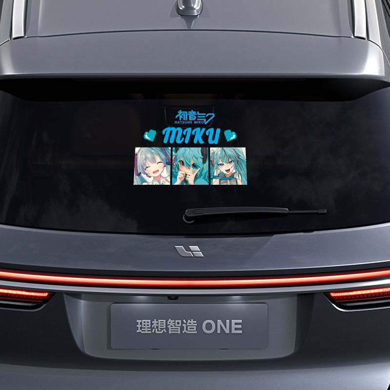 Stiker Reflektif Anime Hatsune - Car Accessories Sticker ulasan dan harga