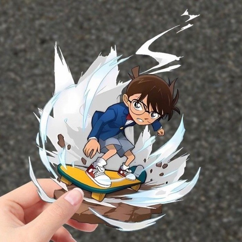 Stiker Skateboard Kartun Detek - Car Accessories Sticker ulasan dan harga
