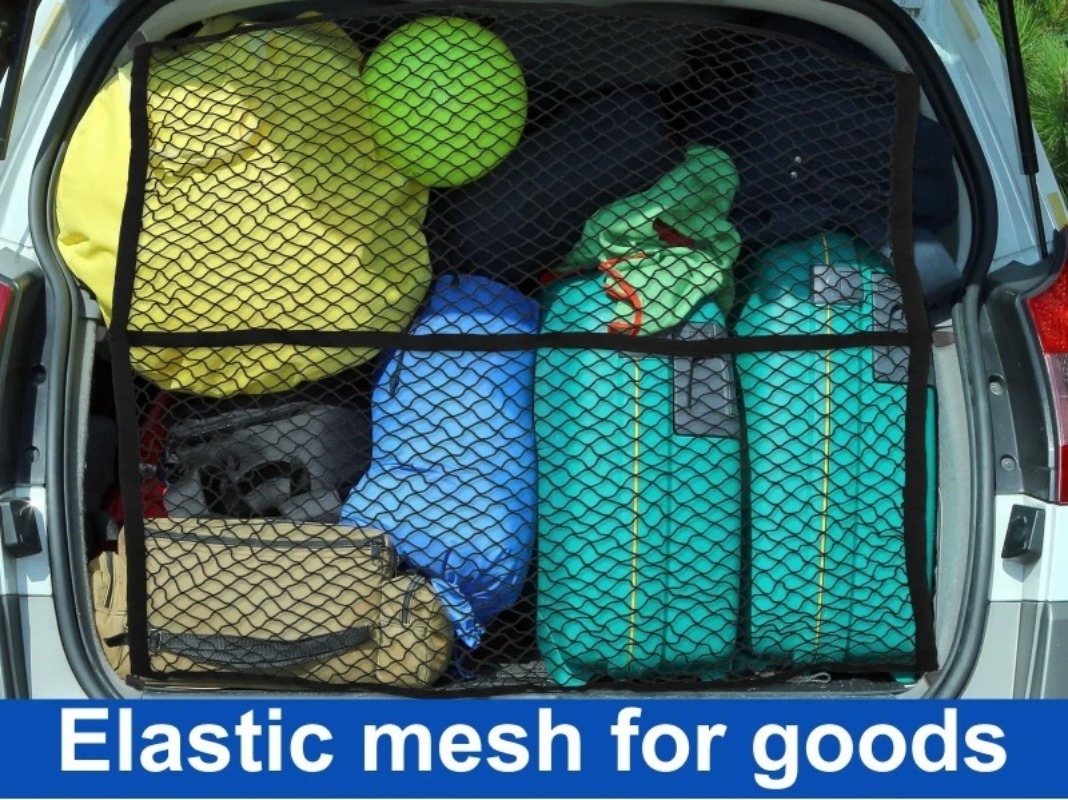Jaring Mobil Nilon Elastis Pen - Car Cargo Net Trunk ulasan dan harga