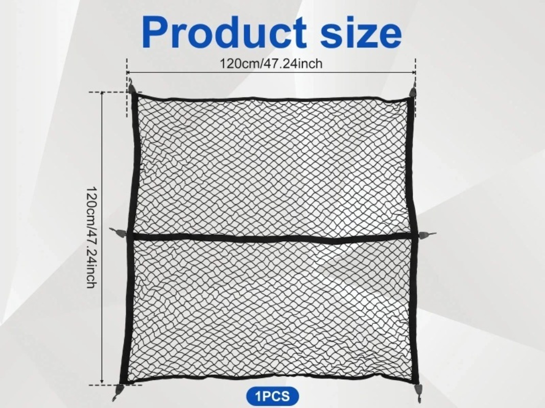 Jaring Mobil Nilon Elastis Pen - Car Cargo Net Trunk ulasan dan harga