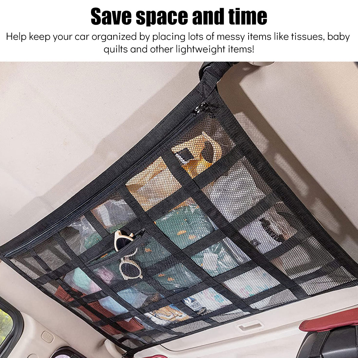 Penyimpanan jaring langit-lang - Car Cargo Net Trunk ulasan dan harga